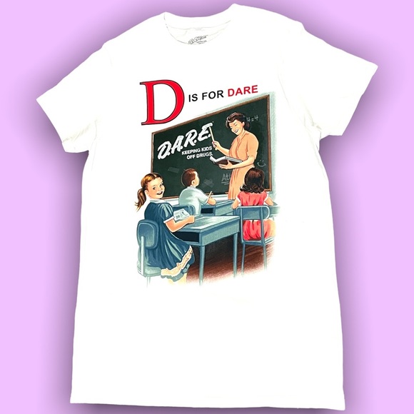 D.A.R.E. Other - D.A.R.E. Graphic Tee “D is for D.A.R.E. | Keeping Kids Off Drugs” NWOT Men’s S